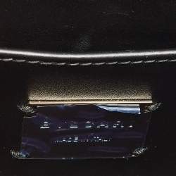 Bvlgari Black Million Chain Leather Small Serpenti Forever Top Handle Bag
