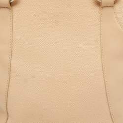 Bvlgari Beige Leather Small Tote