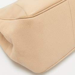Bvlgari Beige Leather Small Tote