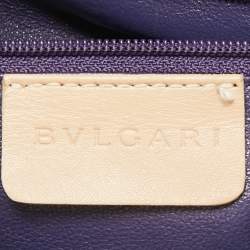 Bvlgari Beige Leather Small Tote