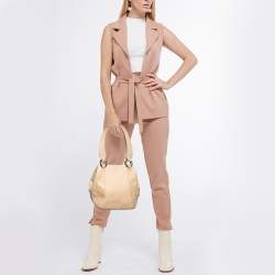 Bvlgari Beige Leather Small Tote