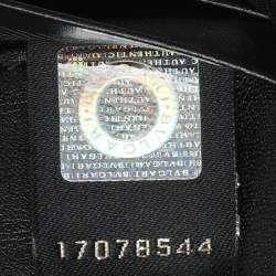 Bvlgari Black Leather Double Ring Flap Continental Wallet