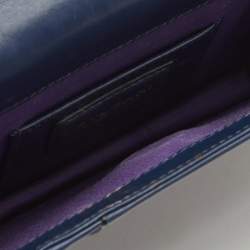 Bvlgari Navy Blue Leather Small Serpenti Forever Crossbody Bag