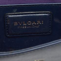 Bvlgari Navy Blue Leather Small Serpenti Forever Crossbody Bag