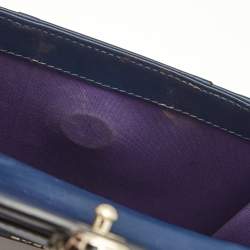 Bvlgari Navy Blue Leather Small Serpenti Forever Crossbody Bag