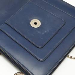Bvlgari Navy Blue Leather Small Serpenti Forever Crossbody Bag