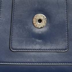Bvlgari Navy Blue Leather Small Serpenti Forever Crossbody Bag