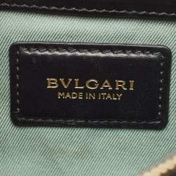 Bvlgari Black Leather Medium Serpenti Forever Shoulder Bag