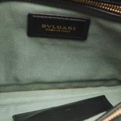 Bvlgari Black Leather Medium Serpenti Forever Shoulder Bag