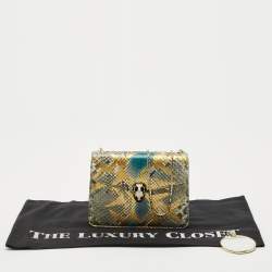 Bvlgari Multicolor Python Small Serpenti Forever Shoulder Bag