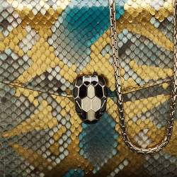 Bvlgari Multicolor Python Small Serpenti Forever Shoulder Bag