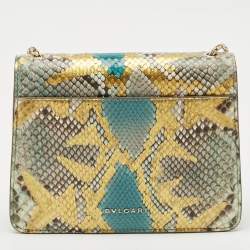Bvlgari Multicolor Python Small Serpenti Forever Shoulder Bag
