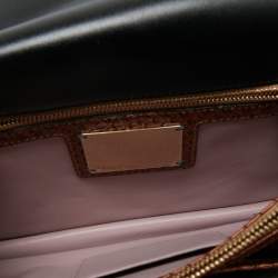 Pre Owned Bvlgari Bronze Python Medium Limited Edition 23/30 Serpenti Forever Shoulder Bag