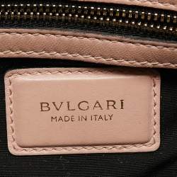 Pre Owned Bvlgari Tri Color Leather and Kurung Serpenti Scaglie Tote