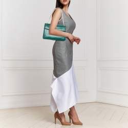 Pre Owned حقيبة كتف بلغاري سيربنتي فوريفر جلد أخضر متوسط الحجم