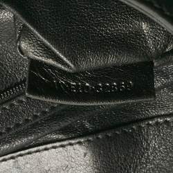 Pre Owned Bvlgari Black Canvas and Leather Chandra Hobo