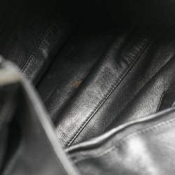 Pre Owned Bvlgari Black Canvas and Leather Chandra Hobo