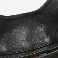Pre Owned Bvlgari Black Canvas and Leather Chandra Hobo