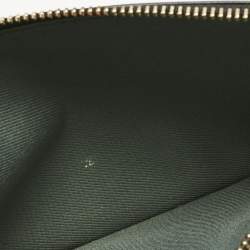 Pre Owned Bvlgari Black Leather Serpenti Forever Bifold Long Wallet