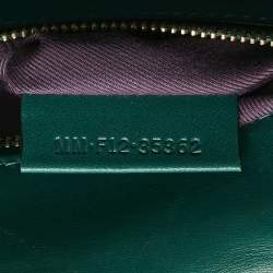 Pre Owned Bvlgari Green Leather Medium Serpenti Forever Shoulder Bag