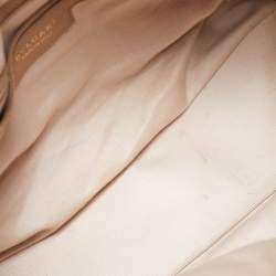 Pre Owned Bvlgari Beige Matelasse Leather Monete Tote