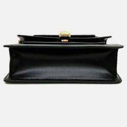 Pre Owned Bvlgari Black Leather X Alexander Wang Serpenti Tote and Shoulder Bag