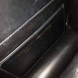 Pre Owned Bvlgari Black Leather X Alexander Wang Serpenti Tote and Shoulder Bag