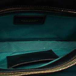 Pre Owned Bvlgari Black Leather Medium Serpenti Forever Shoulder Bag