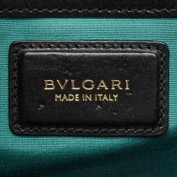 Pre Owned Bvlgari Black Leather Medium Serpenti Forever Shoulder Bag