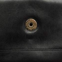 Pre Owned Bvlgari Black Leather Medium Serpenti Forever Shoulder Bag