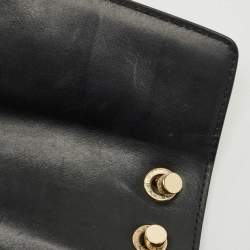 Pre Owned Bvlgari Black Leather Medium Serpenti Forever Shoulder Bag