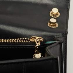 Pre Owned Bvlgari Black Leather Medium Serpenti Forever Shoulder Bag