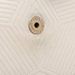 Pre Owned Bvlgari Tricolor Leather Serpenti Diamond Blast Shoulder Bag