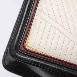 Pre Owned Bvlgari Tricolor Leather Serpenti Diamond Blast Shoulder Bag