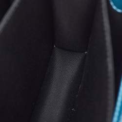 Pre Owned حقيبة بولغاري يد علوية سيربينتي فوريفر صغيرة جلد لامع أزرق