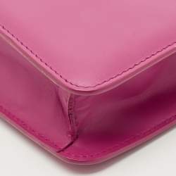 Pre Owned Bvlgari Fuchsia Stingray and Leather Small Serpenti Forever Crossbody Bag