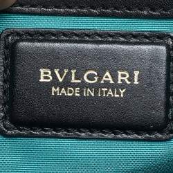 مملوكة مسبقًا حقيبة كتف بلغاري سيربنتي فوريفر جلد أخضر متوسط الحجم