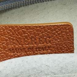 Pre Owned Bvlgari Brown Leather Double Pocket Dome Satchel