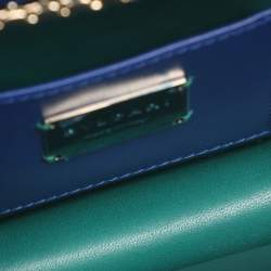 Pre Owned Bvlgari Blue Stingray and Leather Serpenti Forever Shoulder Bag