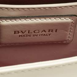 Pre Owned Bvlgari Off White Leather Small Serpenti Forever Crossbody Bag