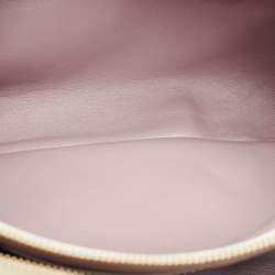 Pre Owned Bvlgari White Leather Twist Tote