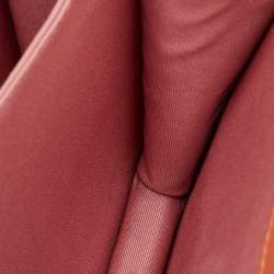 Pre Owned Bvlgari Light Orange Leather Serpenti Top Handle Bag