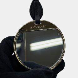 Pre Owned Bvlgari Serpenti Shoulder Bag Black/Gold Leather