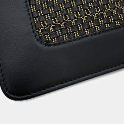 Pre Owned Bvlgari Serpenti Shoulder Bag Black/Gold Leather