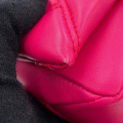 مملوكة مسبقًا حقيبة كتف بلغاري سيربنتي كابوشون جلد عجل وردي حجم مايكرو