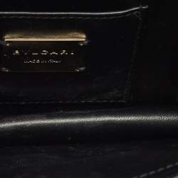 مملوكة مسبقًا Bvlgari Serpenti Forever Small Off White/Black Leather Shoulder Bag