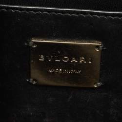 مملوكة مسبقًا Bvlgari Serpenti Forever Small Off White/Black Leather Shoulder Bag