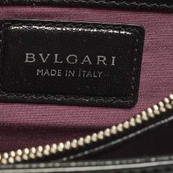 مملوكة مسبقًا Bvlgari Serpenti Forever Medium Black Mixed Leather Shoulder Bag