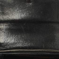 مملوكة مسبقًا Bvlgari Serpenti Forever Medium Black Mixed Leather Shoulder Bag
