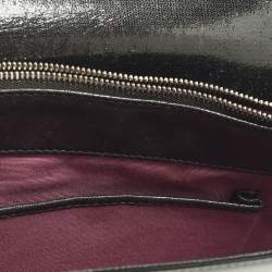 مملوكة مسبقًا Bvlgari Serpenti Forever Medium Black Mixed Leather Shoulder Bag